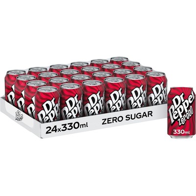 Dr Pepper Zero 零糖汽水 330ml×24罐