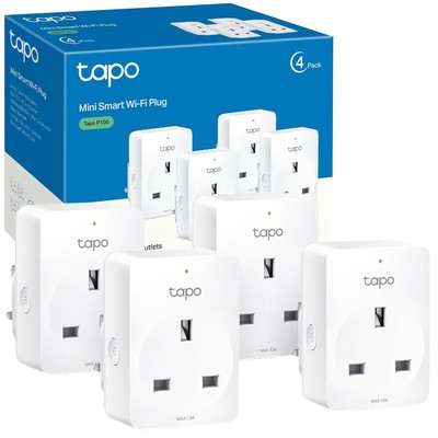 Tapo P100 迷你WiFi智能插座 4只装 英标