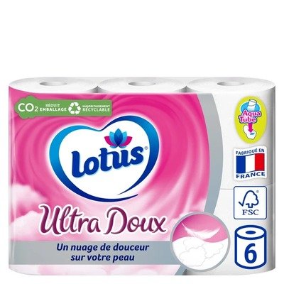 Lotus Ultra Doux双层柔软卷纸 6卷