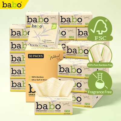 斑布 Babo 竹浆软抽纸
