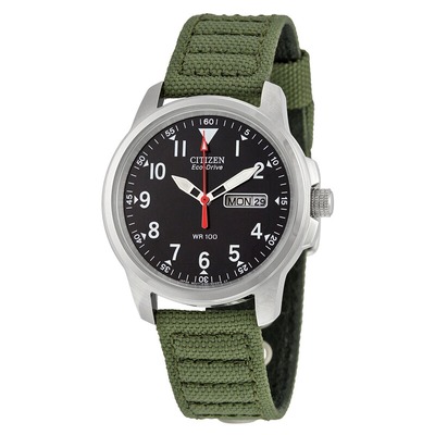 Citizen Eco-Drive 180帆布表带男表 BM8180-03E