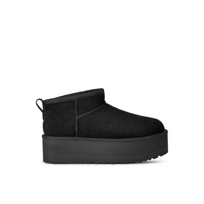 UGG Classic Ultra Mini Platform厚底短靴（黑色）