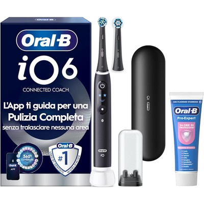 Oral-B iO6 电动牙刷 黑色(含2刷头+旅行盒+牙膏)