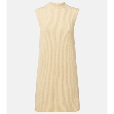 Jil Sander 羊毛宽松罗纹针织背心｜1件
