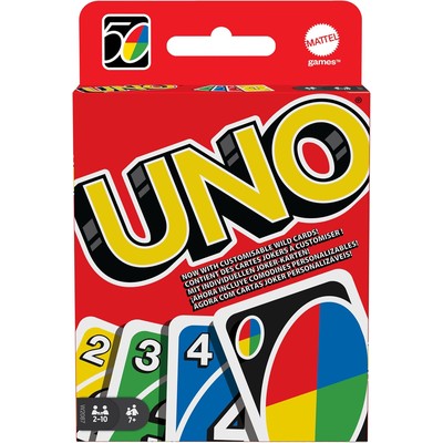 美泰UNO经典纸牌6€，2-10人聚会桌游