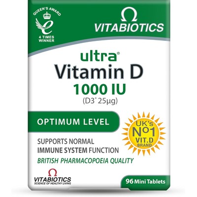 Vitabiotics Ultra 维生素D3 1000IU 96片