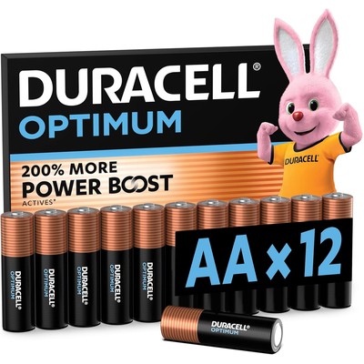 Duracell 金霸王 Optimum AA 5号碱性电池 12节装