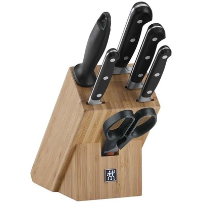 双立人 ZWILLING Professional S 刀具7件套（含竹制刀座）