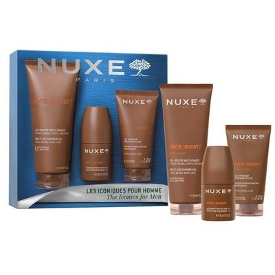 NUXE 男士护理礼盒3件:沐浴200ml+止汗50ml+保湿50ml