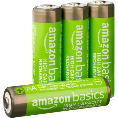 Amazon Basics 5号AA镍氢充电电池 2400mAh 4节装