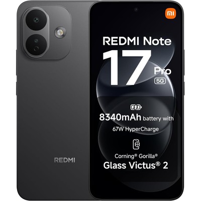 小米Redmi Note 17 Pro 5G手机 6+256GB 黑色