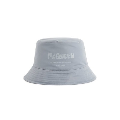Alexander McQueen 渔夫帽 灰色Logo款