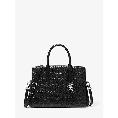 Laila 中号浮雕 Logo 包