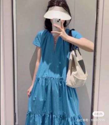 冰蓝蛋糕裙