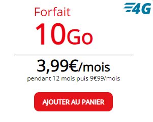 3.99欧/月10G流量套餐