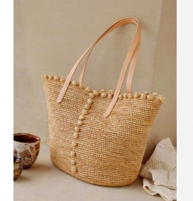 Panier Raphia bulles