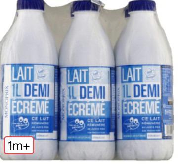 半脱脂牛奶6x1L