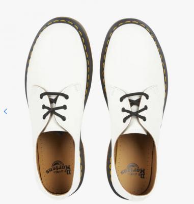 DR. MARTENS白色皮鞋