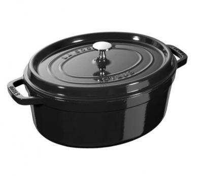 Staub黑色31cm珐琅锅