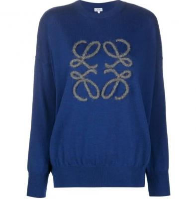 Loewe蓝色logo上衣