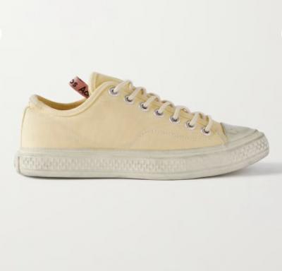 Acne Studio黄色帆布鞋