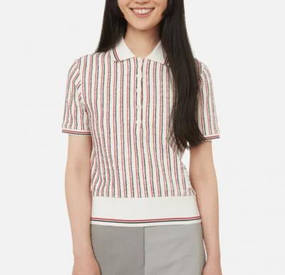 竖条纹Polo衫
