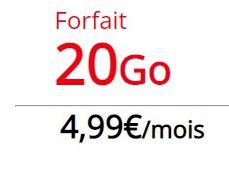 4.99欧20G套餐
