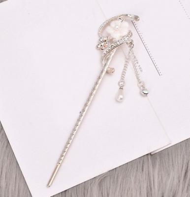 金属银古风发簪步摇