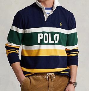 男士条纹POLO