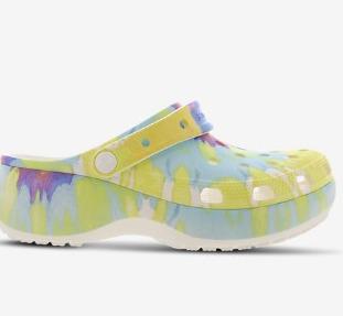 Crocs厚底洞洞鞋