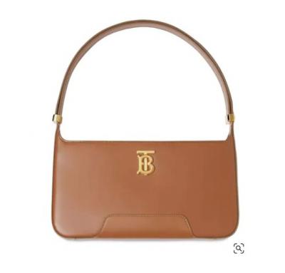 中号 TB 粒纹皮革单肩包