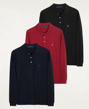 POLO长袖3件套