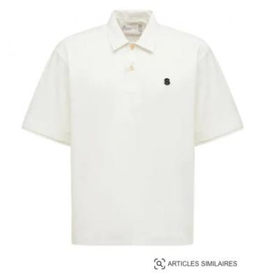 白色logo Polo T恤