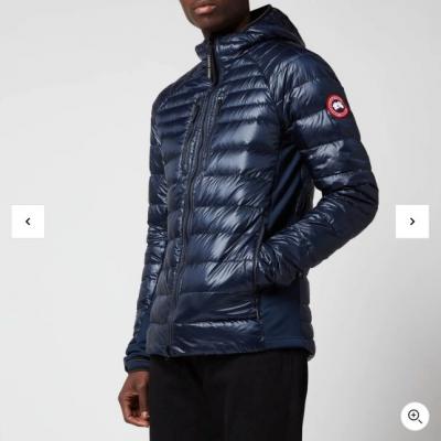 海军蓝亮面棉服