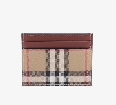 Burberry格纹卡包