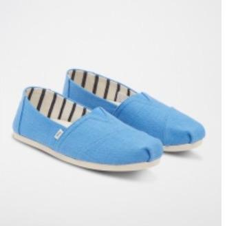 TOMS蓝色帆布鞋