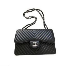 Chanel Sac bandoulière Timeless/Classique en cuir Noir