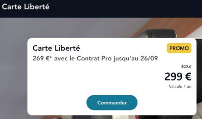 Carte Liberté年卡