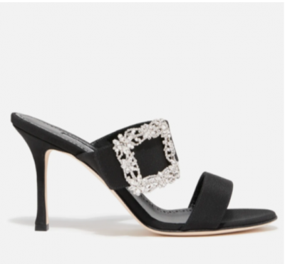 MANOLO BLAHNIK黑色穆勒鞋