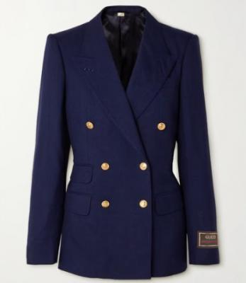 Gucci双排纽扣西装外套