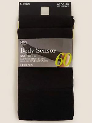 黑色60D及膝高筒袜
