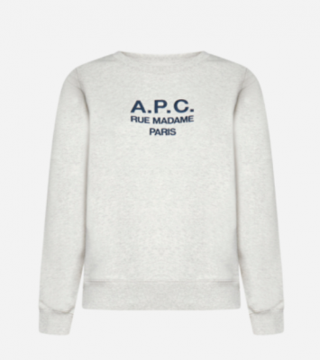 APC灰色logo卫衣