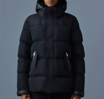 Mackage黑色连帽羽绒服