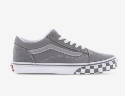 Vans灰色棋盘格帆布鞋