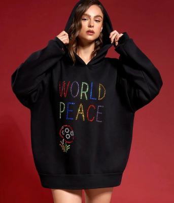 World Peace黑色连帽卫衣