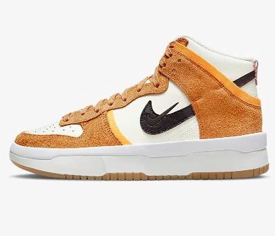 橘色麂皮Nike Dunk High