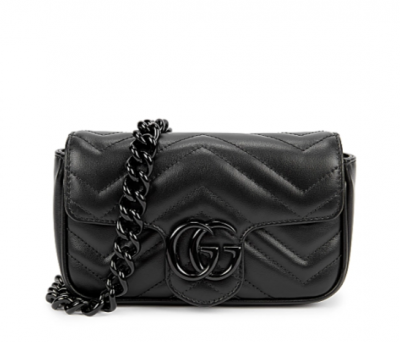 全黑GUCCI Marmont 链条包