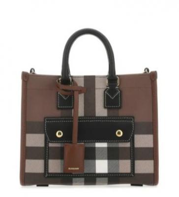 Burberry 格纹托特包