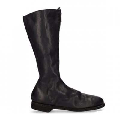 Guidi 410 拉链皮革高筒靴