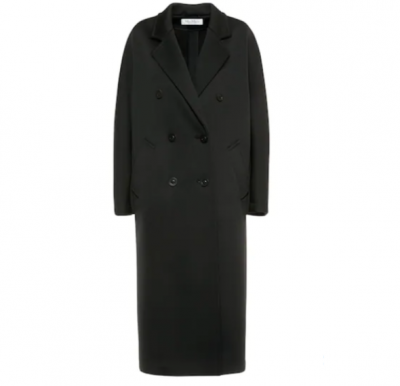MAX MARA MADAME双排扣黑色大衣